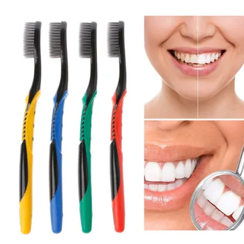 1 VNT Bambuko Anglis dantų Šepetėlis Burnos Higienos Ultra Minkštas dantų Šepetėlis Natūralių Dantų Valymo Dantų Priežiūros Šepetys