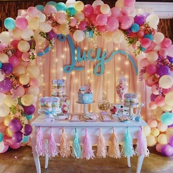 100vnt 12inch macaroon spalvos balionų, su gimtadieniu šalis dekoro balioną helio ballon vestuvių gimtadienio prekes