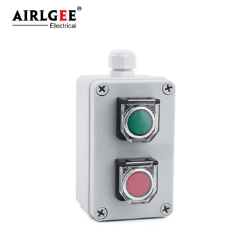 130 * 80 * 70mm high-end vandeniui AG tipo mygtukas valdymo dėžutė LA38 savarankiškai nustatyti iš naujo mygtuką perjungti apsaugine danga kabelio jungtis