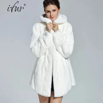 2017 prabangos Prekės ženklo moterys natūralaus audinės kailio striukė ilgai stiliaus Su varčias, elegantiška ponia aukštos kokybės žiemos kailių paltai TU144-095