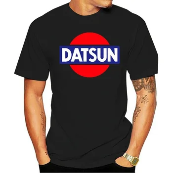 2021 Mados T Shirts Datsun Klasikinis Logotipas Lenktynininkas Vyrai Vyrai Spausdinti Trumpas Rankovės O-kaklo medvilnės