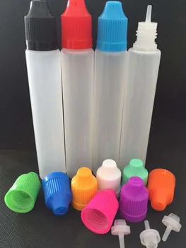 30ml PE užkratas Rašiklio Formos Daugkartiniai Plastiko butelių tuščių slim naftos E skysčio butelį su ilgu vaiko įrodymas kepurės