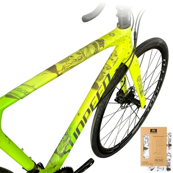 3D kalnų dviratis rėmas grandinės apsauga lipdukai kelių dviračių storos plėvelės lipdukas dilimui anti-slydimui atsparus vandeniui apsauginis