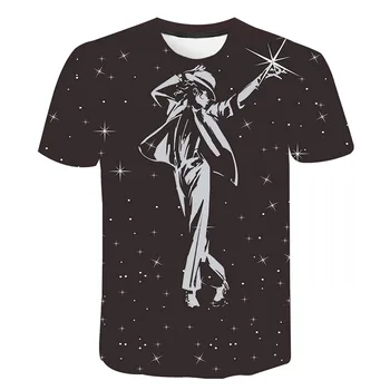 3d Print t shirt Michael Jackson Vyrų, Moterų, Vaikų mados hip-hop t-shirt streetwear Harajuku tees marškinėliai homme cool marškinėlius