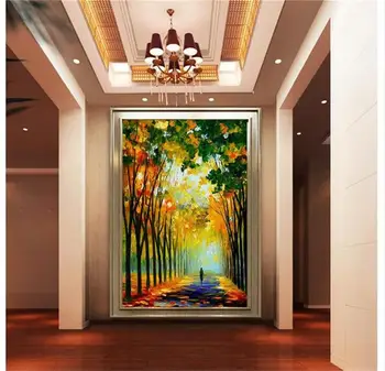 3d tapetai užsakymą kambarys freskos neaustinių Europos naftos tapyba abstraktaus meno papuošti sėdi kambaryje, koridoriuje tapetai