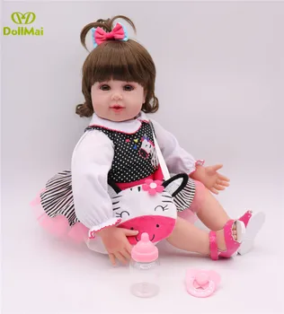50CM žavinga lėlės reborn mergina vinilo silikono reborn baby lėlės Tikroviška Kūdikių naujagimių realus Bebes atgimsta menina bonecas
