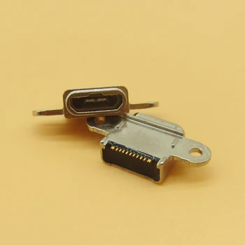 50pcs Micro USB lizdas lizdas lizdas Samsung Galaxy S7 G9300 G930F už S7 krašto G9350 G935F telefono įkrovimo lizdas