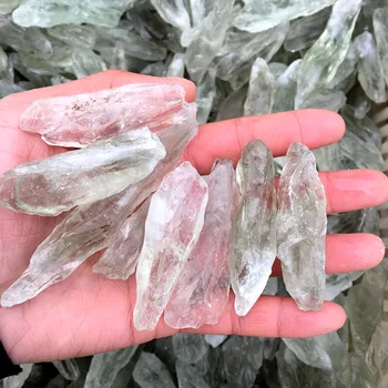 5vnt natūralių ekologiškų kvarco kristalo lazdelė, reiki meditacija gijimą, kristalai, brangakmenio wicca roko, 