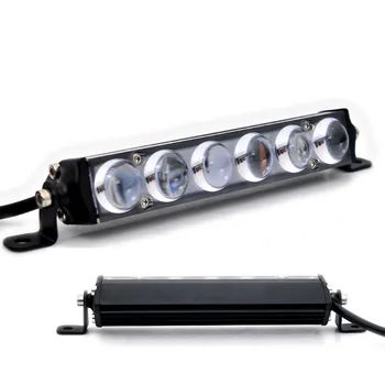 60W LED šviesos juosta 6 7 colių Led Automobilių, Sunkvežimių 4D Objektyvas Slim Baltos Šviesos Vietoje