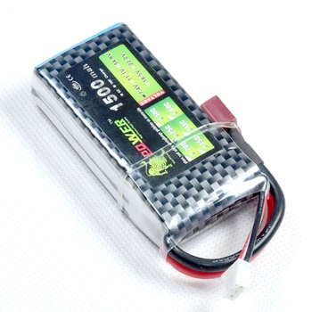7.4 V/1500 mah 2S 25C LiPo baterija dekanai T-plug Sprogo 50C RC modelis Lipolymer maitinimo blokas