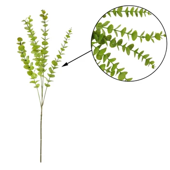 76cm Dirbtiniai Augalai Eukalipto Žolės Plastiko Paparčiai žali Lapai Netikrą Gėlių, Augalų Vestuvių Namų Puošybai Stalo Dekoro