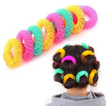 8 Vnt. Hairdress Magic Hair Curler Spiralės Garbanos Roller Spurgos Curl Plaukų Formavimo 