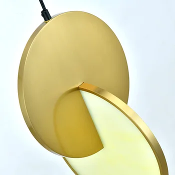 Art deco dizainas, modernios LED šviestuvo stainess plieno lempos aukso 