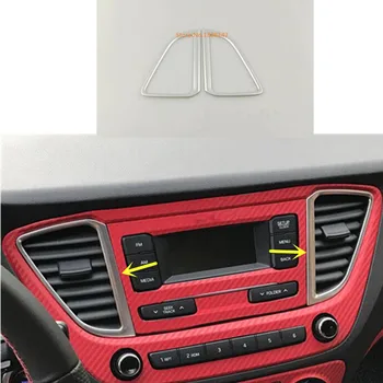 Automobilių vidinį Jungiklį ventiliacijos angos viduryje oro sąlygos skydelis Kontrolės apdailos rėmeliai, skirti 