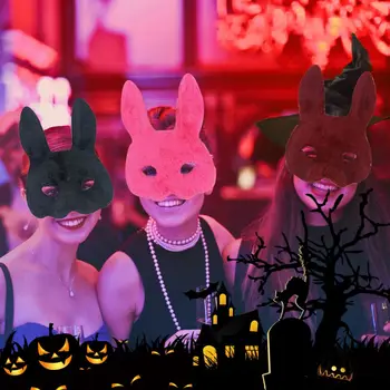 Grupė Tiekia Laides Helovinas Sexy Bunny Kaukė Šalis, Baras, Naktinis Klubas Kostiumas Triušio Ausis Kaukė Šalies Kaukės