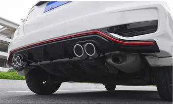 Honda fit Džiazo Kūno komplektas, spoileris, 2018-2019 tinka Jazz 4CK ABS Galinis lip galinis spoileris Bamperio Difuzorius Buferiai Raštas