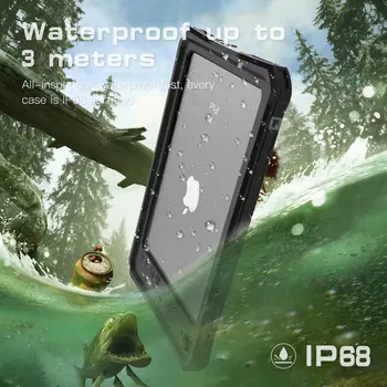 IPad Mini 4 Vandeniui Tablet Case for iPad Mini 5 atsparus smūgiams Dulkių Įrodymas Dangtis su Reguliuojamu Stovu įtaisytąjį Ekraną Apsaugoti