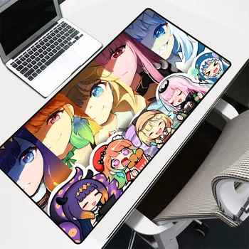 Mielas Animacinių filmų Anime Didelis LED RGB Žaidimų Švyti Pelės Mygtukai 2M USB Duomenų Kabelio Kilimėlis Žaidėjus Kompiuterio Klaviatūros Mygtukai Kilimėlis CSGO