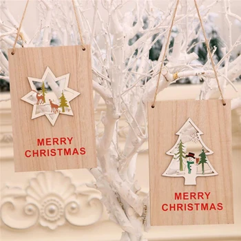 Namas Hangtag Išpjovą, Medinės Pasirašyti Ornamentu Paprastas, Mielas Kalėdų Dekoro Kalėdų Spinta Durys, Langų Apdailos