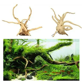 Naujas Akvariumas Natūralaus Medžio Kamieno Driftwood Žuvų Bakas Augalų Medienos Apdaila Ornamentu