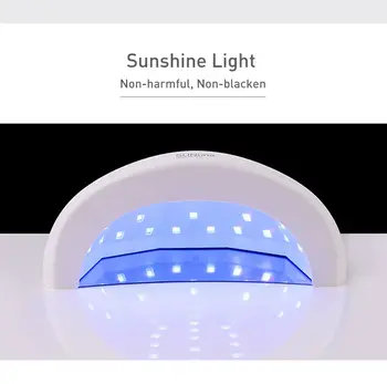 Naujas LED Nagų Lempa su 30Pcs Led UV Lempa Už Manikiūro Gelio Nagų Džiovintuvas Nagų lako Džiovinimo Lempos Automatinis Jutiklių Manikiūro Įrankiai