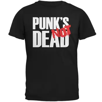 Punk Not Dead V3 Black Suaugusiųjų Marškinėliai