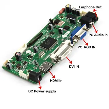 Rinkinys B156HW01 V6 DVI HDMI LCD VGA Valdiklio plokštės Stebėti Skydelis 15.6