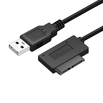 SATA USB 2.0 SATA7+6 13 Pin Sata Kabelis, Tvarkyklės CD Įrašymo Linija HDD Disko Adapte