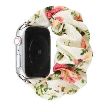 Scrunchie diržu, Apple Watch dirželis 38/40mm42/44mm Correa iwatch serijos elastinga ir Moterų Žiemą Apyrankės Apyrankės 54321