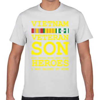 Topai Marškinėliai Vyrams vietnamo veteranas sūnus veteranų dieną produktų Juokinga Harajuku Geek Spausdinti Vyrų Marškinėlius XXXL