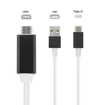 USB-C yra HDMI Kabelis, Kraunama Uosto MHL Adapteris Kabelio Paramos 4K Samsung Galaxy S8/S8+, MacBook Pro 2017 m./ 2016 m. LG G5