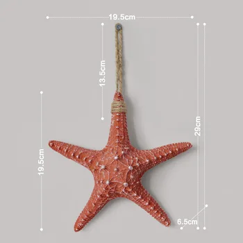 Vandenyno tema sienos kabo dekoratyvinis žvaigždė Viduržemio jūros Povandeninis Pasaulis viešbutis fone papuošalai modeliavimas dervos amatai