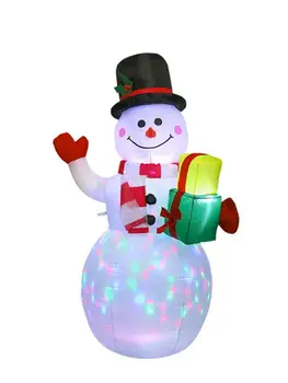1,5 m Kalėdų Pripučiami Sniego, Kalėdų Senelio Lėlės LED Nakties Šviesos Paveikslas Sodas, Žaislai JAV, EU Plug Kalėdų Dekoracijas Naujųjų Metų