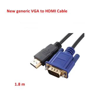 1,8 M HDMI Kabelis, HDMI Į VGA 1080P HD Su Garso Adapterio Kabelis HDMI Į VGA Kabelis, Aukštos Kokybės