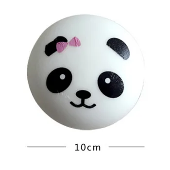 10cm Kawaii Bandeles, Duona Pakabukas Minkštas Plonas Pakabukai Squishes Panda formos Duona Apsimesti, Žaislai lėtai auga