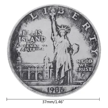1906 Laisvės Statula jav Su Žibintuvėlis, Progines Iššūkis Monetos YH-KTSF