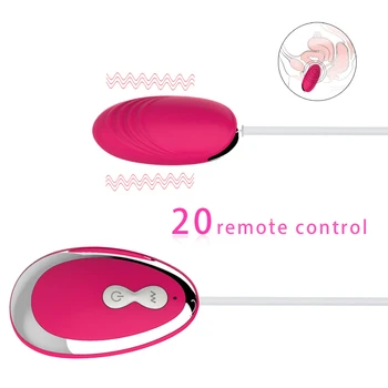 20 Greičio Makšties Stora Stimuliavimo Vibratorius Silikono Vibruojantys Kiaušiniai Exerciser Kulka Vibratorius Erotinis Žaislas Sex Adult produktas