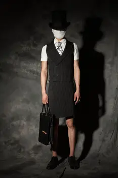 2018 metų Vyras dainininkas baras etape drabužių mados stilistas vyrų laisvalaikio liemenė nustatyti asmenybės Vyriškos liemenės kostiumas