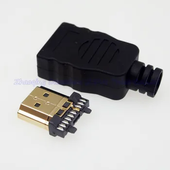 25set Aukštos Kokybės paauksuoti HDMI Jungtis HDMI Lituojamas Bendras Male Plug