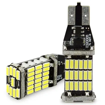 2vnt/komplektas T10 T15 921 912 4014 SMD LED Can magistralės Plotis-Atsarginė Lemputė, Atbulinės
