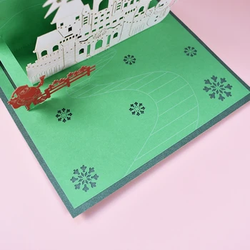 3D Pop-up Kalėdų Eglutė, Kalėdų atvirukas Kalėdos Naujųjų Metų Atvirukus, Kvietimus