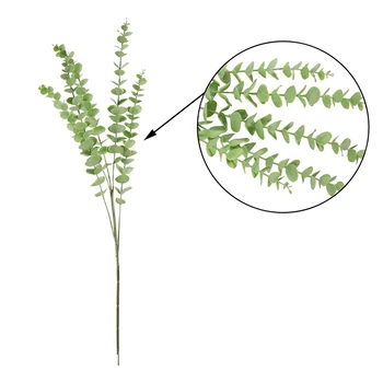76cm Dirbtiniai Augalai Eukalipto Žolės Plastiko Paparčiai žali Lapai Netikrą Gėlių, Augalų Vestuvių Namų Puošybai Stalo Dekoro