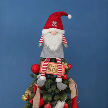 90CM Kalėdų Dekoro Ilgas Atkarpas, Santa Gnome Pliušinis Lėlės Rankų darbo Ornamentas Elf Žaislai nameliuose Šalis Dekoro Vaikams Kalėdų Dovana