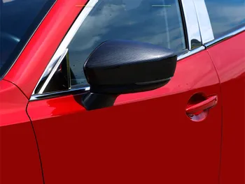 Anglies pluošto Automobilio Galinio vaizdo Veidrodis Apima Shell galinio vaizdo Veidrodis Apsaugai Padengti Automobilių reikmenys Mazda3 Mazda 3 axela-2018 m.
