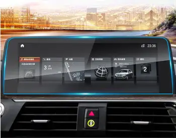 Automobilių Grūdintas Stiklas Ekrano Apsauginės Plėvelės Lipdukas GPS Multimedia LCD Guard Apsaugo BMW X3 2018 Interjero Priedai