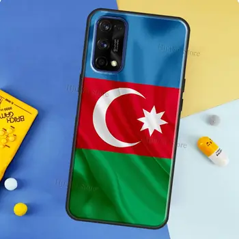 Azerbaidžano Širdies Meilės Vėliava Atveju Realme 7 6 Pro X2 X7 X50 C3 Q2 Padengti OnePlus 8 Pro 7 Pro 6 6T 7T 8T Nord