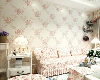 Beibehang Europos sielovados stereo paspaudus dideli gėlių neaustinių papel de parede 3d tapetai gyvenimo kambario, miegamasis fone
