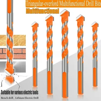 Elektriniai Įrankiai Twist Drill Bits Už Betono, Keraminių Plytelių, Metalo Apvalaus Strypo Centras, Grąžtai, Tiek 6-12 Mm 
