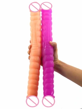 FAAK 16.5 colių ilgio dvigubas dildo varžto sriegio varpos pūlingas analinis masažas lesbiečių masturbuotis, sekso žaislai moterims, sekso parduotuvė, didelis penis