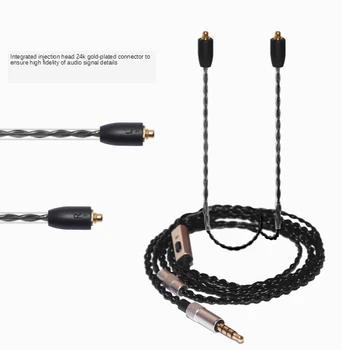 Garso, ekrano kabelio, kabelis Shure ausinių laidą se215 235 846 pakeitimo kabelis MMCX jungtimi